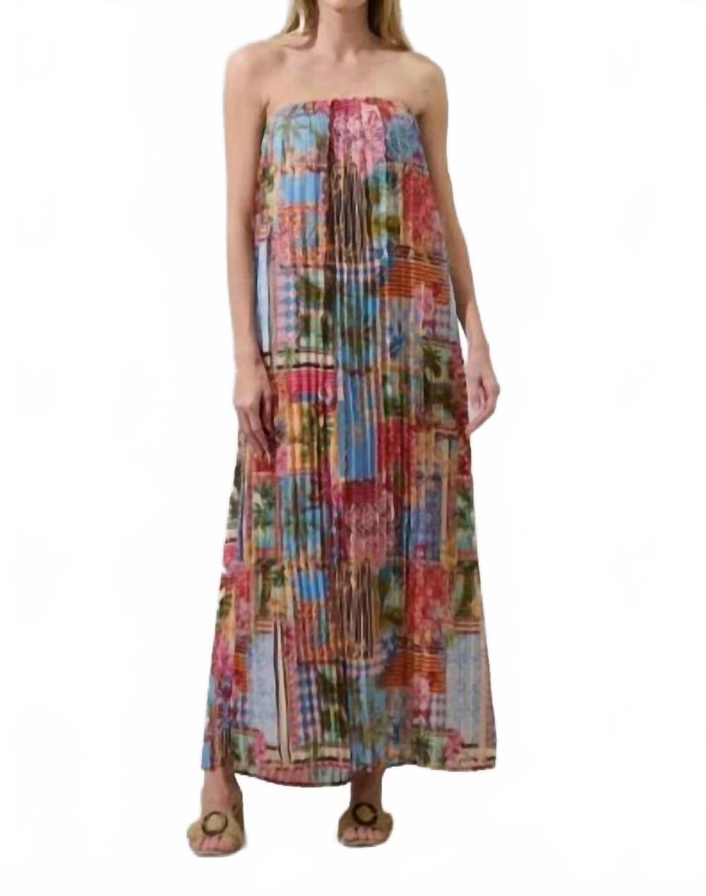 NEW SUGARLIPS women's melani tropical dress in multicolor